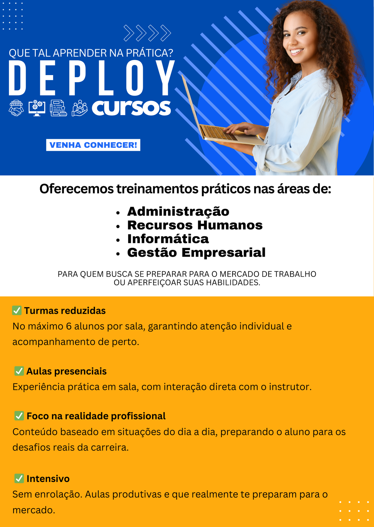 para quem busca se preparar para o mercado de trabalho ou aperfeiçoar suas habilidades.